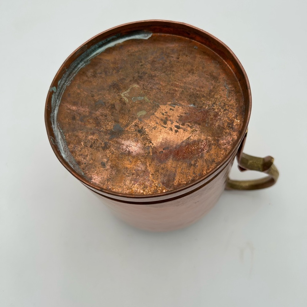 Copper Pitcher with Handle - Picture 5 of 9
